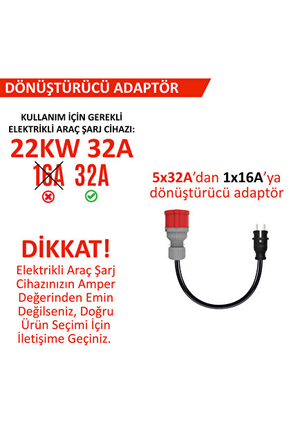 hgsşarj 5x32a 380v Ile Çalışan Cihazınızı, 220v Ev Tipi Prize