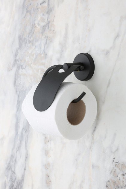 Black Narrow Covered Toilet Napkin Holder