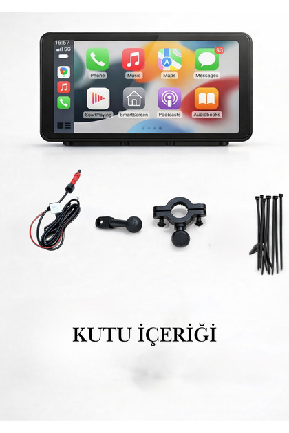 FaroxTech Motosiklet ve Araç Uyumlu Kablosuz CarPlay & Android