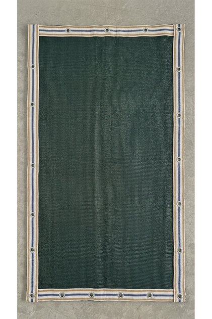 Custom Size Green Shade Net - Fence and Garage Shading Net with Strip Columns and Eyelets