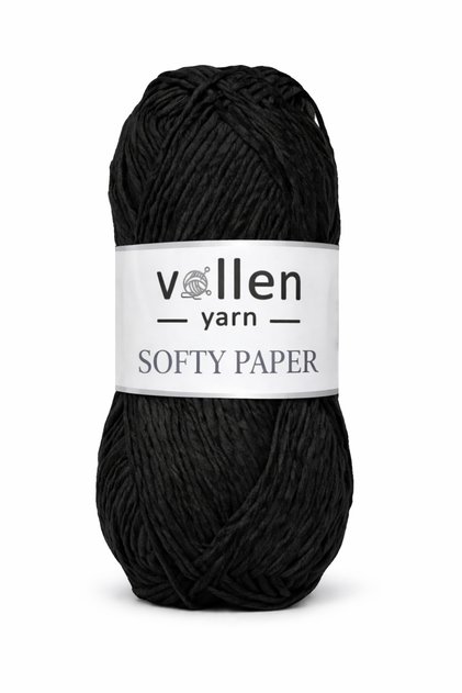 Soft Raffia Paper Thread, Hobby Thread, Crochet Thread, Hand Knitting Thread, Bag, Supla and Hat Thread, Black