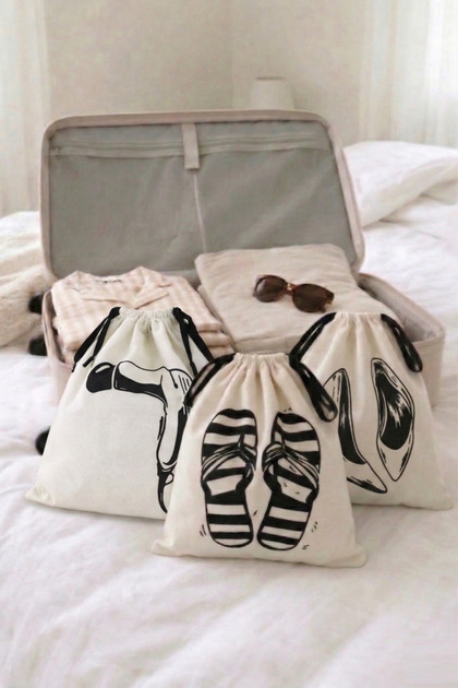 Luggage Organizer Set of 3 – Slippers / Women's Shoes / Hair Dryer