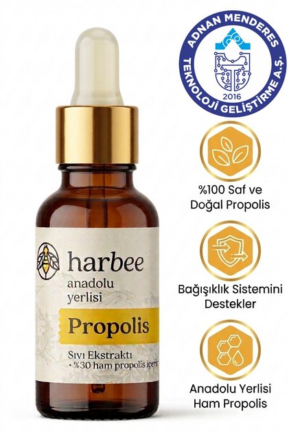Saf Ham Propolis %30 Yoğun Damla - Doğal Arı Ürünü - Gıda 20ml