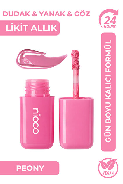 NİOCO Likit Allık | Liquid Blush | Ruj & Göz Farı | Kalıcı Yüksek