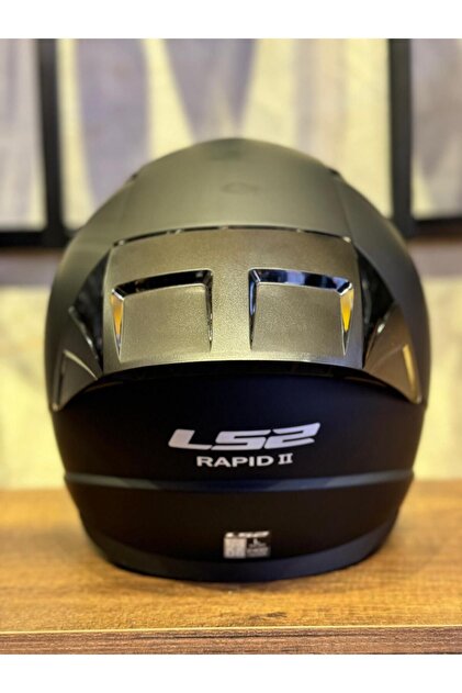 LS2 RAPID 2 MAT SİYAH KASK (1 Renkli + 1 Şeffaf Vizörlü) - Fiyatı