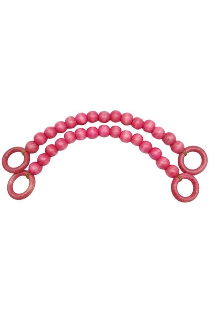 Angel Bag Accessory 20 mm Wooden Beaded 37 cm Pink Bag Strap