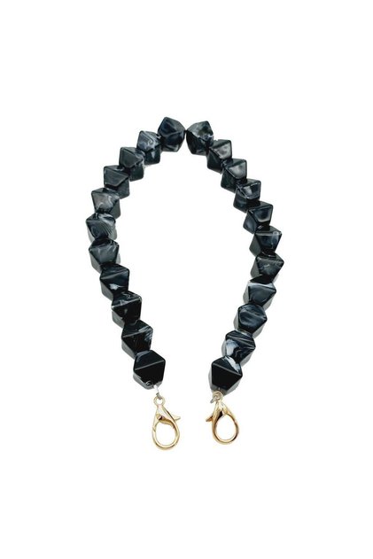 Acrylic Octagonal Beaded Black Color 50 Cm Bag Handle