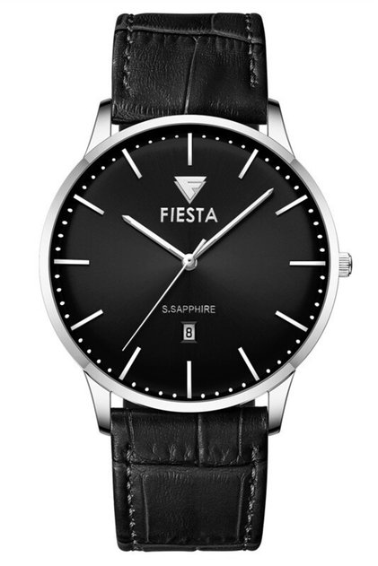 F24087M Leather Strap Men's Wristwatch
