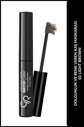 Golden Rose Brow Color Tinted Eyebrow Mascara No: 07 Black Brown