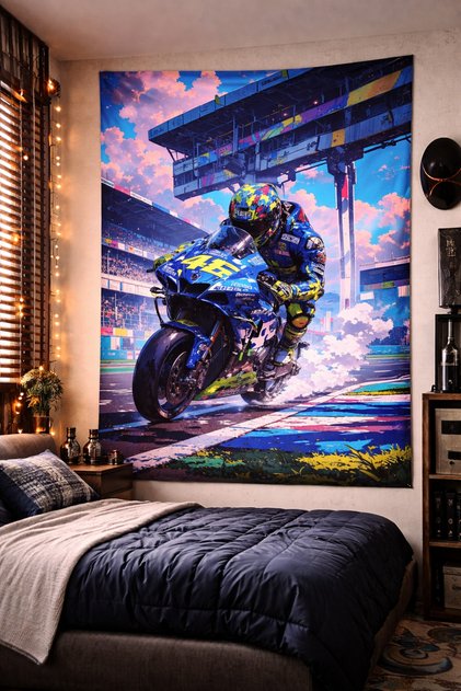 Moto Gp Wall Covering Carpet