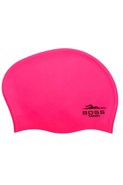 Long Hair Silicone Swimming Cap Pool Sea Swimming Cap Bun Cap