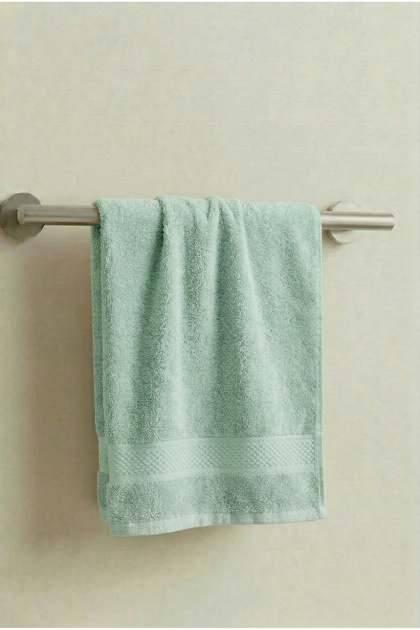 Mira Mint Green Hand Towel - 50X90 Cm, 230Gr, 100% Cotton