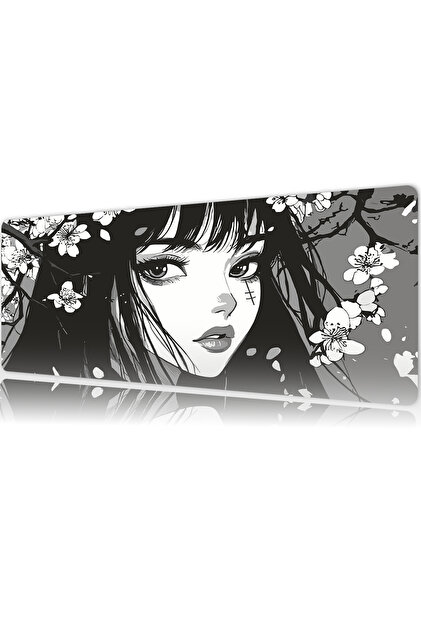 urzuva Mono Sakura Gaming Oyuncu XL Mouse Pad Mousepad 80X30 cm
