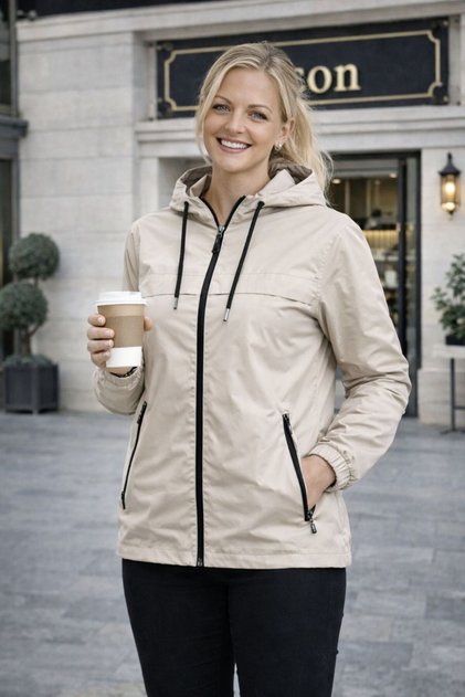 Women's Waterproof Oversized Raincoat with Hood, Stylish Design