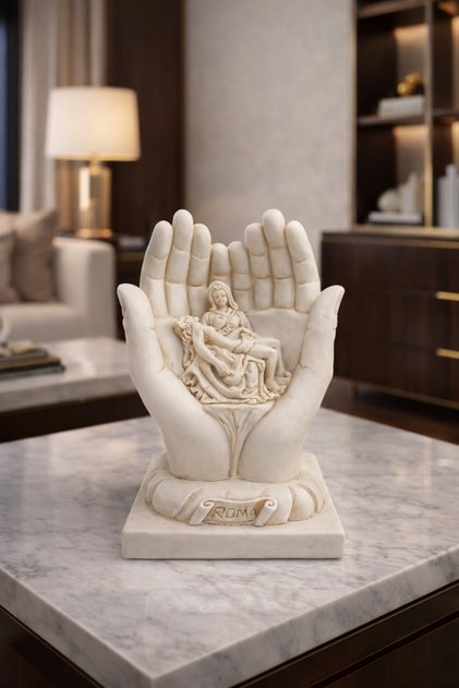 Statueta Maica Domnului si Iisus Hristos - Almirela
