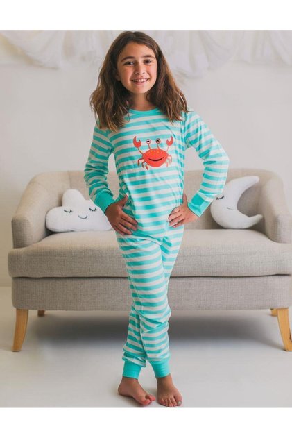 Ocean Çocuk Mavi Çizgili Pijama Takımı