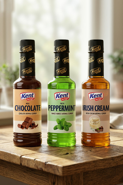 Kentcafe Boringer Kahve Şurubu Vanilya/Fındıklı/Karamel/Bahçe