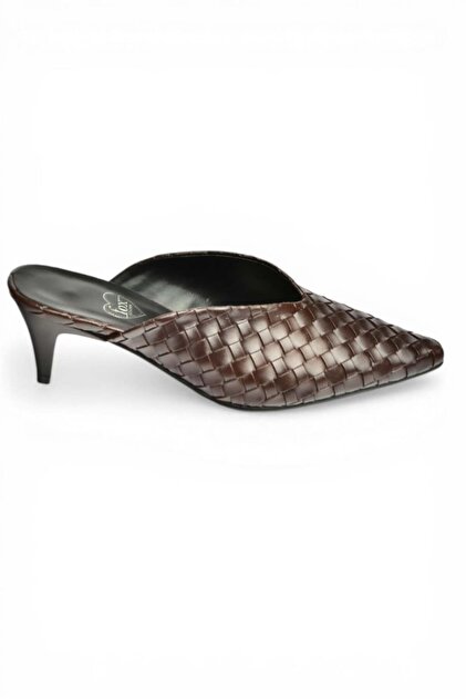Fox Shoes Y654660709 Brown Thin Heeled Closed-Front Women's