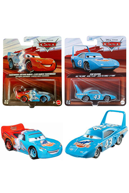 Cars Disney Pixar - 2 Model Set - Transforming Lightning McQueen