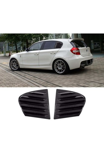 BMW E87 Kelebek Cam Vizörü (Plastik) Parlak Siyah 2004-2011