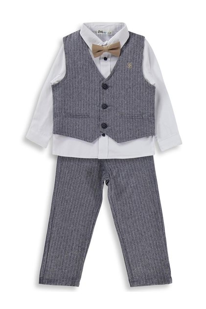 3-Piece Set with Vest for 2-5 Years Old - Navy Blue