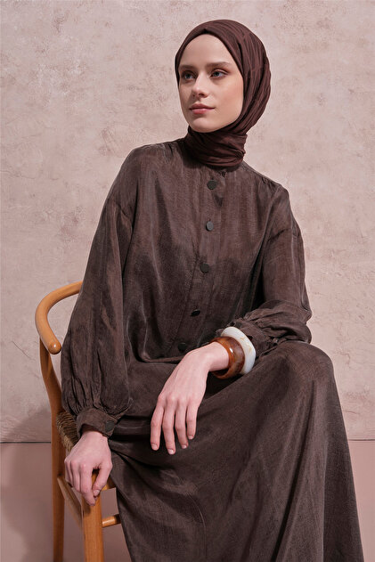 Armine Oversize Kupra Elbise Kakao - Fiyatı, Yorumları