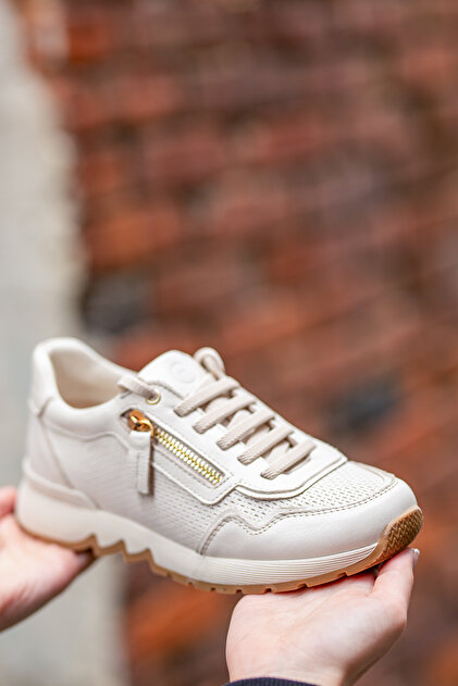 Mammamia 03970 EREN SHOES&BAG Hakiki Deri Bağcıklı-Fermuarlı