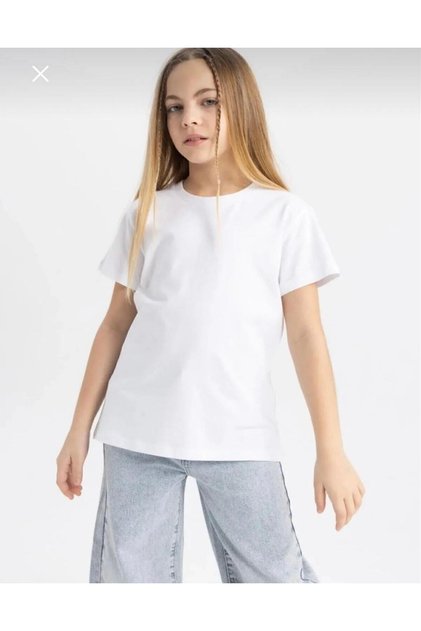 6 tipuri de culori Tricou pentru copii cu gâtul rotund 5 6-7 8- 9 10 -11 12 ANI Fete Băieți