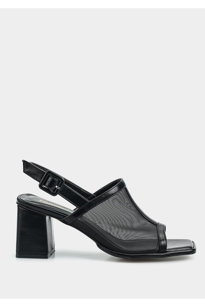 Black Women's Heeled Sandals
