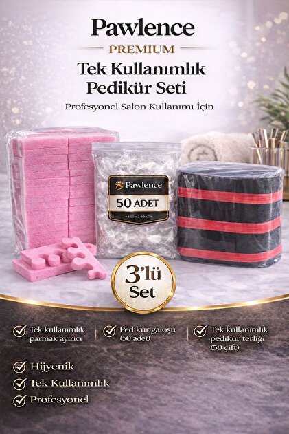 PAWLENCE PEDICURE SOCKS - أحذية باديكير - مجموعة صحية للاستخدام مرة واحدة
