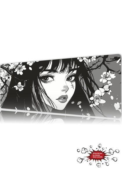 urzuva Mono Sakura Gaming Oyuncu XL Mouse Pad Mousepad 80X30 cm