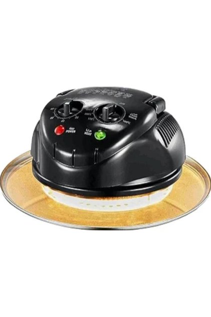 800W Air Fryer Lid for 6L Pressure Cooker, Adjustable Timer & Temperature Control, Black Finish