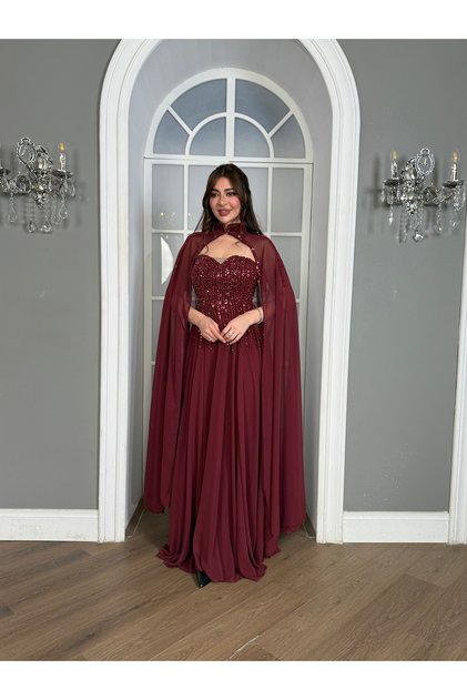 Hand Embroidered Exclusive and Elegant Evening Party Wear Dress