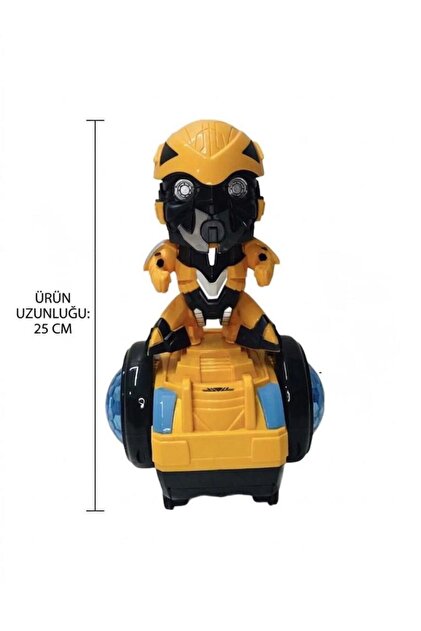 Tıfıl Toys Sesli Müzikli Işıklı Bumblebee Temalı 360° Dönebilen