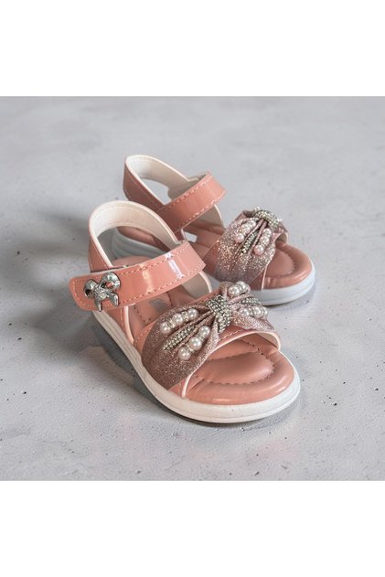 Girls' Beaded Velcro Orthopedic Sole Lightweight New Season Sandals