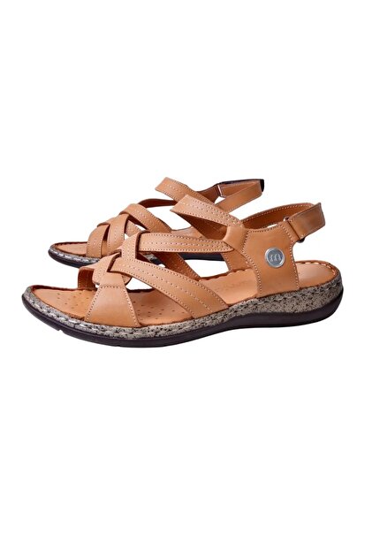 Mammamia D26ys-2415 Kadın Hakiki Deri Günlük Comfort Sandalet