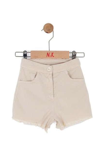 Baby Girl 1-4 Years Old Skirt with Tassels Modal Fabric Shorts Cream