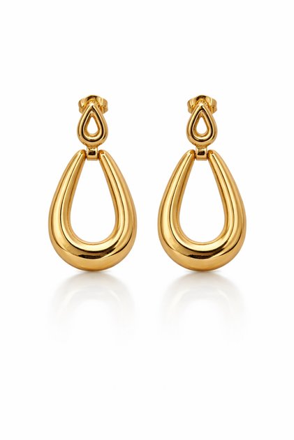 Aurelia Drape Xuping Women's Steel Dangle Earrings Tarnish Resistant Rose Gold Color |
