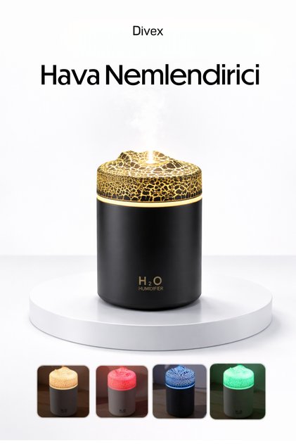 300 ml Ultrasonic Air Humidifier & Aroma Diffuser