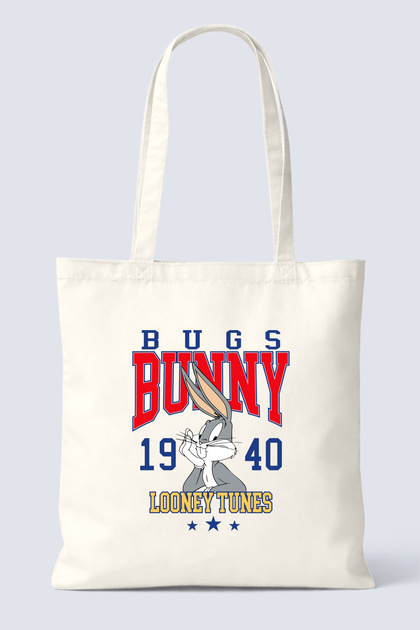 Bugs Bunny Baskılı Bez Çanta