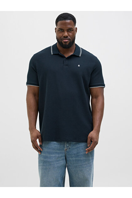 Jjeaustin Polo Collar Men's Plus Size T-Shirt 12274980