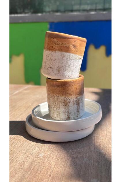 Stoneware Coffee Cup Set of 2