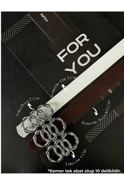 Women's Trouser Belt, Jacket Belt, Dress Belt, Shirt Belt with United Ring Buckle