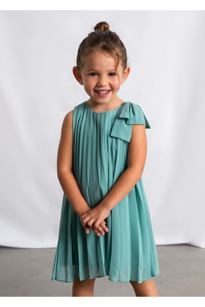 Mayoral Dress for Ages 4-10 - Green- Trendyol