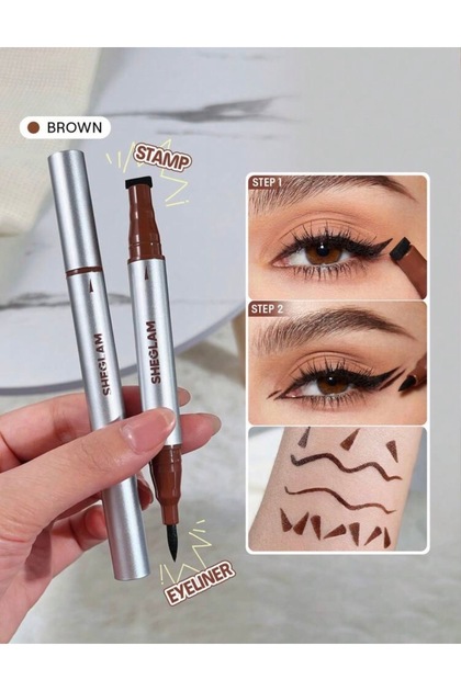 Wing It Çift Taraflı Suya Dayanıklı Eyeliner & Göz Kalemi -Ultra İnce & Akmayan Mat Bitiş