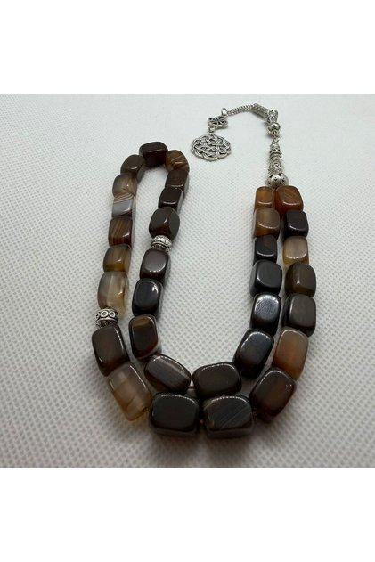 Agate Swimming Pool Design Bracelet, Rare and Unique, 33 Beads.