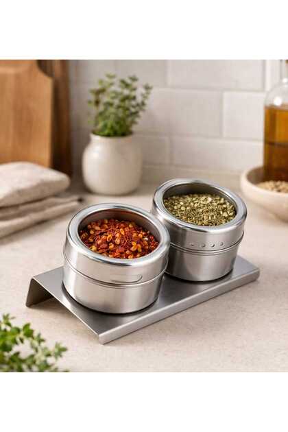 2-Piece Magnetic Spice Container
