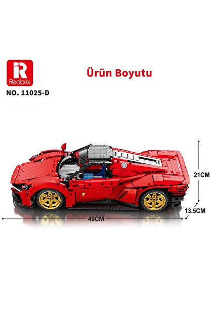REOBRIX Technic 11025-D Ferrari Daytona SP3 Araba Kumanda&Motorlu