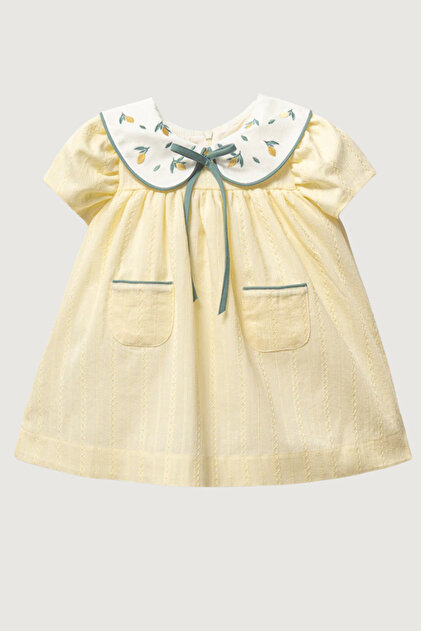 Naka Concept Limoncello Amira Premium Baby Girl Dress 100% Cotton