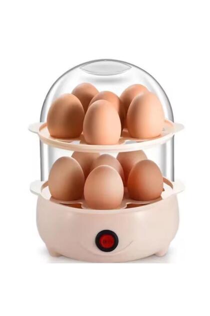 Electric Egg Boiler & Steamer Multi-Layer Rack Auto Shut-Off Fast Cooking BPA-Free Compact
